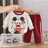 Traje para Niños Primavera y Otoño 2026 Nuevo Sudadera de Dibujos Animados para Niños Ropa de Otoño Conjunto Casual de Dos Piezas de Manga Larga para Bebé
