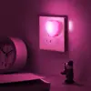 Luz Nocturna Creativa de Enchufe USB Periférico Ahorradora de Energía Luz de Ambiente para Observación de Estrellas Exposición de Cómics Regalo Luz Nocturna de Dormitorio Luz Nocturna de Mesita de Noche Protección Ocular