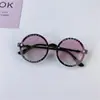 Gafas de sol redondas con letras para moda infantil, Gafas con protección UV para niños y niñas, Gafas de sol para niños, Gafas de sol de moda estilo coreano