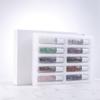 Caja Lista para Envío Transfronterizo Botella de Rodillo de Vidrio Transparente de 10 ml con Cuentas de Jade Botella para Aceites Esenciales Botella para Perfume Botella con Bola Rodante Botella para Aceite Labial