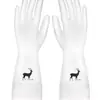 Guantes para Lavar Platos para Mujer, Guantes de Cocina de Goma para Lavar Verduras y Tareas del Hogar, Duraderos, Delgados, Ajustados, Guantes Impermeables para Lavar Ropa