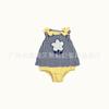Comercio exterior Paquete único original de verano ropa de pedos bebé niña estampado de dibujos animados ropa de escalada triangular mameluco ropa de mujer