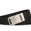 Cinto de lona masculino personalizado com fivela de liga escovada, cinto masculino de negócios, todos os modelos, com suporte para personalização da cor do logotipo