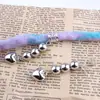Cuentas Decorativas para Rastas de Peluca, Adornos para la Cabeza, Accesorios para el Cabello, Accesorios para Cabello Trenzado, Anillos para el Cabello con Agujero Grande, Conchas de Corazón, Colgantes para Manualidades