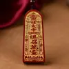 Colgante de Arena Dorada Púrpura Cinabrio, Token de Cinabrio, Colgante de Comando de los Cinco Truenos, Joyería, Colgante de Arena Dorada Púrpura para Hombres y Mujeres