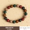 Pulseira de Sândalo Verde para Mulheres com Pingente de Jade Hetian da Paz e Borla, Novo Design de Nicho Estilo Chinês, Pulseira de Contas de Oração Budista