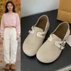 Zapatos blancos de cordones con suela blanda para mujer, nuevo modelo otoño e invierno 2026, zapatos planos casuales versátiles, zapatos de estudiante, ligeros y cómodos
