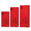 Caixa de Presente Personalizável com Pente de Sândalo Embalagem Estilo Chinês Serigrafia Colorida com Revestimento de Veludo Design de Caixa com Tampa Céu e Terra Conforme Desenhos