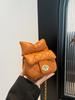 Bolsa Feminina de Laço Tendência Primavera 2025 Novo Estilo Coreano Cor Contrastante Bordado Pequena Bolsa Quadrada Corrente Pai-Filho Bolsa Transversal para Batom