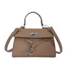 Bolso Kelly Estilo Coreano Texturizado Nuevo Otoño 2026 para Mujer, Bolso de Mano de Moda, Bolso Cruzado de Gran Capacidad para el Trabajo
