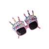 Accesorios de decoración para gafas de fiesta de cumpleaños, forma de vela de cumpleaños, gafas divertidas, fábrica directa, gafas creativas al por mayor
