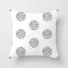 Suministro directo de fábrica funda de almohada para el hogar con patrón geométrico creativo de terciopelo piel de melocotón funda para cojín de respaldo de coche funda para cojín de sofá