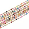 Corrente de bolinhas em aço inoxidável, corrente de aço titânio em formato de cruz achatada gota de óleo, atacado para joias DIY feitas à mão, pulseiras e colares