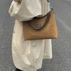 Bolsa Retro Escarchada para Mujer de Gran Capacidad 2025 Nuevo Otoño e Invierno Bolso Cruzado Casual Bolso Cubo de Hombro Único de Nicho