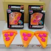 Brinquedo de Aperto de Pizza Simulado em TPR Squeezza Pizza Brinquedo de Alívio de Estresse com Rebote Lento Venda Quente Atravessando Fronteiras Atacado