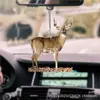 Pendente de Carro Plano de Acrílico com Galhos de Cervo Novo Produto Criativo Transfronteiriço Acessórios para Mochila Decoração de Casa