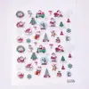 Série de Natal transfronteiriça, adesivos de unhas cartoon para Halloween, capas de celular 5D em relevo, adesivos para scrapbook, ímãs de geladeira e acessórios para unhas