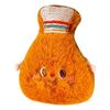 Pequeño peluche de dibujos animados para jugar a la comida, hamburguesa, papas fritas, colgante, llavero, broche, muñeca, accesorios DIY, accesorios al por mayor