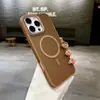 Adequado para iPhone 17 Capa Protetora Magnética 2.0mm Textura Fosca Semelhante à Pele Padrão de Diamante Moldura da Lente Capa para Celular Apple 16P