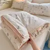 Colcha de Verano de Algodón Puro de Doble Capa de Gasa Grado A Materno e Infantil, Colcha de Algodón Puro para Aire Acondicionado, Lavable a Máquina, Colcha Fina de Verano para Dormitorio Infantil 3