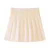 Falda plisada de uniforme JK de cuatro estaciones nueva de venta al por mayor + cremallera + botón falda versátil falda corta
