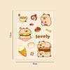 Adesivos Fofos de Planejador de Pets Capivara Ins Transparente Goo Card Adesivos Decorativos Menina Desenho Animado Materiais de Planejador