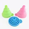 Venda Direta da Fábrica Funil Dobrável de Silicone Portátil Funil de Pescoço Longo Funil Dobrável de Silicone Funil Pequeno para Dispensar Líquidos