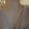 Colar de açúcar quadrado pequeno em prata de lei S925 para mulheres, luxo leve, nicho, alta qualidade, corrente de clavícula totalmente cravejada de diamantes, colar de zircônia elegante e versátil