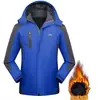 Jaqueta de Montanhismo Grossa à Prova de Vento e Impermeável com Forro de Fleece Douyin de Inverno para Homens e Mulheres, Roupa de Exterior para Casais