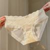 Comércio Exterior Transfronteiriço Popular Estilo Francês Puro Luxo Renda de Cetim Roupa Íntima Sexy de Cintura Baixa Sem Costura Verão Fina Cueca