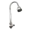 Grifo Individual Tipo Ángulo Giratorio de Aleación de Zinc Transfronterizo, Grifo Giratorio Individual de Agua Fría Tipo Ángulo de 4 Puntos para Cocina