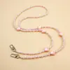 Bolso Cruzado de Perlas Irregulares Lanyard Largo Portátil para Teléfono Móvil Lanyard Sencillo de Perlas para Teléfono Móvil Cadena para Teléfono Móvil Cadena Cadena