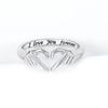Anillo Caliente Romántico Mano a Corazón AliExpress Moda Europea y Americana Amor Abrazo Mano Anillo de Pareja para Novia