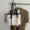 Nuevo Bolso de Moda para Mujer 2025 Nuevo Trendy Simple Color Contraste Impreso Bolso Tote Lindo Nicho Bolso de Hombro