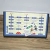 Conjunto de Xadrez Militar Chinês de Melamina com Tabuleiro, Conjunto de Xadrez de Guerra Terrestre Dobrável Portátil para Crianças e Estudantes, Atacado de Artigos de Papelaria