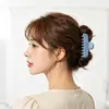 Pinza para el Cabello Cuadrada Estilo Coreano Color Gel con Goteo de Aceite para Mujer, Nuevo Pasador Dulce y Elegante para la Parte Trasera de la Cabeza, Accesorio para el Cabello