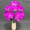 9 Flores Artificiais de Crisântemo Grande Bola Feitas de Tecido de Seda, Enfeites Decorativos, Buquês de Flores para Oferta no Qingsming, Disponíveis em Várias Cores
