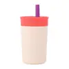 Caneca de Café Estilo Owala Amazon Transfronteiriça 12oz Copo com Canudo Termo de Aço Inoxidável 304 Mini Portátil