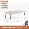 Mesa de conferencias de oficina, mesa larga, sencilla y moderna, combinación de mesa y silla para sala de conferencias, mesa de conferencias pequeña, mesa de negociación para recepción