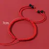 Cuerda Roja Semi-Terminada Trenzada Cuerda de Mano Bebé Niños Estudiante DIY Joyería de Cuentas Portátil Accesorios Pulsera Año Animal