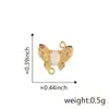 Novo pingente quente cor 18k diamante ouro borboleta personalidade Coringa moda pingente fornecimento atacadista