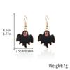 Pendientes de Halloween Transfronterizos Pendientes de Dibujos Animados de Fantasma Pequeño Diablo Pendientes Lindos de Parca Pendientes de Calabaza Accesorios para Orejas de Terror