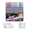 Marcadores de Color Metálico para Álbumes de Fotos DIY, Papel Negro para Tarjetas, Plumas de Graffiti, Metálico de Alto Brillo, Plumas de Acuarela Resistentes a Manchas