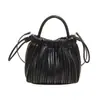 Bolso de Hombro Plegado Otoñal Textura Casual para el Trabajo 2025 Bolso Cubo para Mujer Nuevo Bolso de Mano de Moda Bolso Cruzado