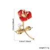 Broche de lirio estilo chino rosa fragante pequeña corsage de ropa de alta gama abrigo temperamento de lujo Accesorios Venta al por mayor