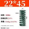 Módulo de Mola de Compressão Mola de Compressão Módulo Doméstico 65Mn Mola Tf Fio Plano de Alta Resistência Compressão Padrão Japonês Mola Retangular