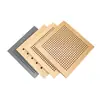 Paneles Absorbentes de Sonido Perforados de Madera Maciza, Paneles Absorbentes de Sonido Redondos de Madera, Decoración Interior de Techo y Pared, Paneles de Aislamiento Acústico Ignífugos y Ecológicos