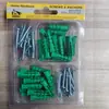 Explosiones transfronterizas juegos de herrajes/arandelas/tornillos/expansión/perno en stock/caja de doble burbuja