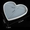 Molde de silicona para base de mesa de espejo ampliada rectangular cuadrado redondo nubes amor DIY gotas de pegamento de cristal