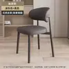 Mesa de Jantar e Cadeira com Encosto Modernas Casuais Populares na Internet Nórdicas Simples Luxo Leve Cadeira de Jantar Casa Restaurante Hotel Cadeira com Encosto Cadeira